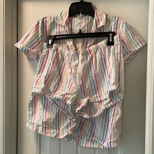 J. Crew Multicolor Striped Pajama Set